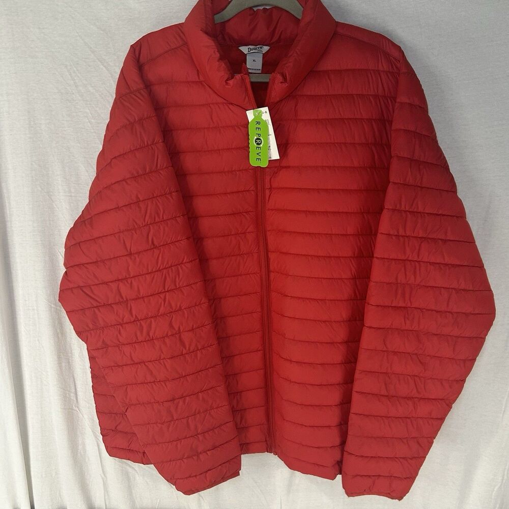 Duluth Trading Company Mens Red Puffer Jacket Insulated Size XLarge NWT
